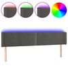vidaXL s&ouml;t&eacute;tsz&uuml;rke b&aacute;rsony LED-es fejt&aacute;mla 163 x 16 x 78/88 cm