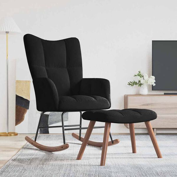 vidaXL fekete b&aacute;rsony hintasz&eacute;k l&aacute;btart&oacute;val