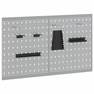 vidaXL Szersz&aacute;mfal Panel 2 db Sz&uuml;rke 100 x 1 x 60 cm Ac&eacute;l