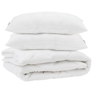 vidaXL Paplan p&aacute;rn&aacute;val 3 pcs Feh&eacute;r Mikrosz&aacute;l