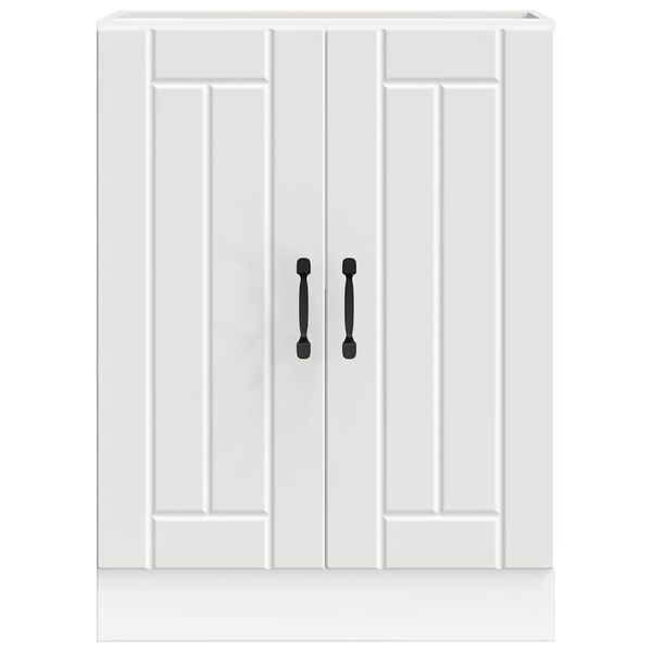 vidaXL mosd&oacute;aljzatos szekr&eacute;ny Lucca feh&eacute;r szerelt fa