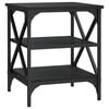 vidaXL fekete szerelt fa kisasztal 40 x 42 x 50 cm
