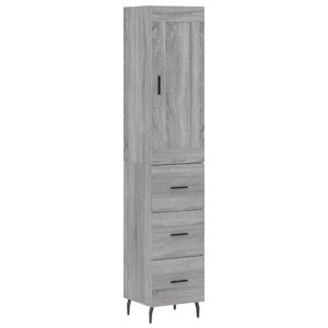 vidaXL sz&uuml;rke sonoma szerelt fa magasszekr&eacute;ny 34,5 x 34 x 180 cm