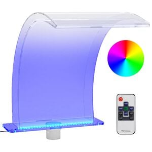 vidaXL akril medencesz&ouml;kők&uacute;t RGB LED-ekkel 50 cm
