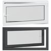 vidaXL D&ouml;nthető &eacute;s forgathat&oacute; pinceablak RISOR 120 x 60 cm PVC &eacute;s &Uuml;veg