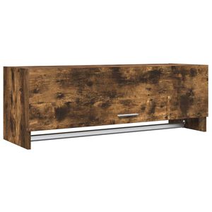 vidaXL f&uuml;st&ouml;s t&ouml;lgy sz&iacute;nű szerelt fa ruh&aacute;sszekr&eacute;ny 100 x 32,5 x 35 cm