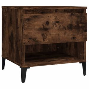 vidaXL f&uuml;st&ouml;s t&ouml;lgy sz&iacute;nű szerelt fa kisasztal 50 x 46 x 50 cm