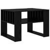 vidaXL Doh&aacute;nyz&oacute;asztal Fekete t&ouml;lgy 66 x 49,5 x 45 cm Szerelt Fa