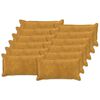 vidaXL P&aacute;rna huzat 12 db HOUTEN S&aacute;rga 40 x 80 cm Mikrosz&aacute;las Pl&uuml;ss