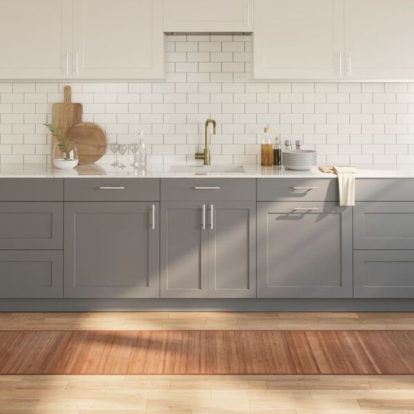 vidaXL n&eacute;gysz&ouml;gletű term&eacute;szetes bambusz szőnyeg 60 x 400 cm