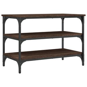 vidaXL barna t&ouml;lgy sz&iacute;nű szerelt fa cipőt&aacute;rol&oacute; pad 70 x 38,5 x 49 cm