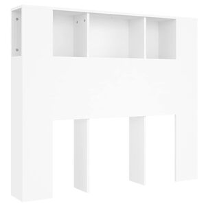 vidaXL feh&eacute;r fejt&aacute;ml&aacute;s szekr&eacute;ny 120 x 18,5 x 102,5 cm