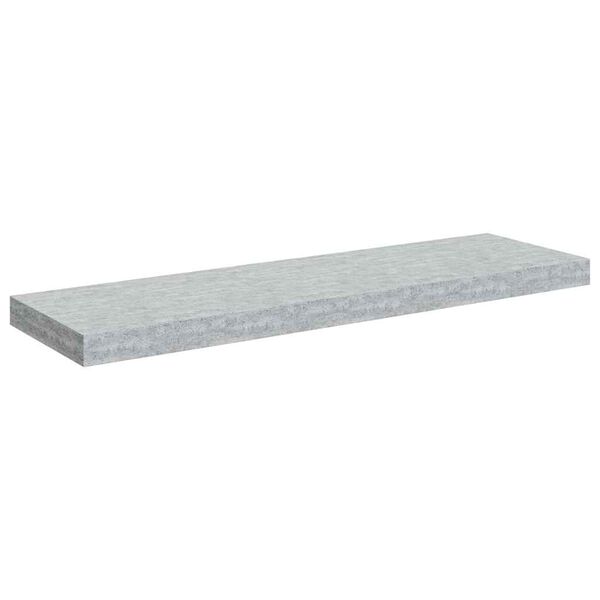 vidaXL betonsz&uuml;rke MDF lebegő fali polc 80 x 23,5 x 3,8 cm