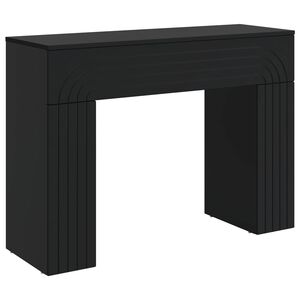 vidaXL Doh&aacute;nyz&oacute;asztal Fekete 102 x 35 x 75 cm Szerelt Fa