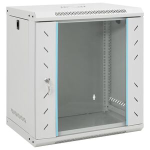 vidaXL 12U fali h&aacute;l&oacute;zati szekr&eacute;ny 19" IP20 53 x 40 x 60 cm