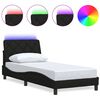 vidaXL fekete sz&ouml;vet &aacute;gykeret LED-es matrac n&eacute;lk&uuml;l 80x200 cm 80x200 cm