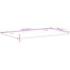 vidaXL t&ouml;m&ouml;r b&uuml;kkfa &iacute;r&oacute;asztallap 110 x 55 x 1,5 cm