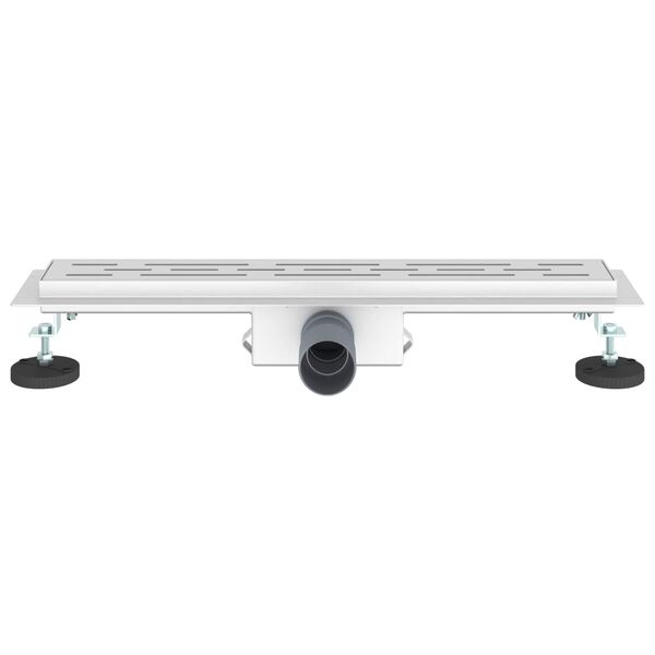 vidaXL Zuhanylefoly&oacute; vonalform&aacute;val Ez&uuml;st 60 cm Rozsdamentes ac&eacute;l 304