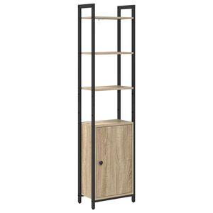 vidaXL K&ouml;nyvespolc 6 szintes 40 x 24 x 161 cm Szerelt Fa Sonoma t&ouml;lgy