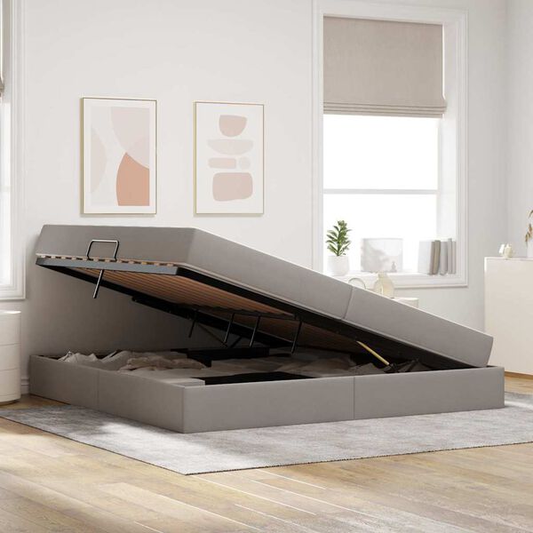 vidaXL &Aacute;gy t&aacute;rol&oacute;val &eacute;s matraccal T&oacute;psz&iacute;nű 200 x 200 cm Poli&eacute;szter