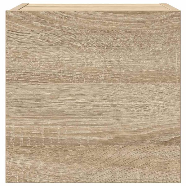 vidaXL 4 db sonoma tölgy falra szerelhető TV-szekrény 30,5x30x30 cm