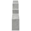 vidaXL betonszürke szerelt fa faliszekrény 158 x 18 x 53 cm
