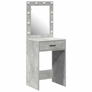vidaXL &Ouml;lt&ouml;zk&ouml;dőasztal Beton Sz&uuml;rke 50 x 41 x 135 cm Szerelt Fa