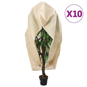 vidaXL 10 db n&ouml;v&eacute;nyv&eacute;dő huzat cipz&aacute;rral 70 g/m&sup2; 3,93 x 3 m