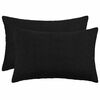 vidaXL P&aacute;rna huzat 2 pcs HEERLEN Fekete 40 x 60 cm Boucl&eacute;