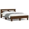 vidaXL barna t&ouml;lgysz&iacute;nű szerelt fa &aacute;gykeret fejt&aacute;ml&aacute;val 135 x 190 cm