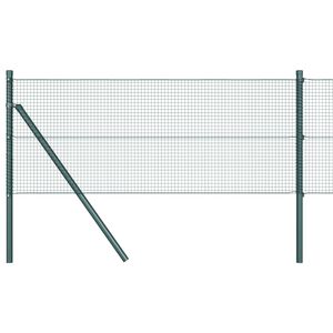 vidaXL Hegesztett dr&oacute;th&aacute;l&oacute;s ker&iacute;t&eacute;s talaj r&ouml;gz&iacute;t&eacute;s 10 x 0,6 m Z&ouml;ld