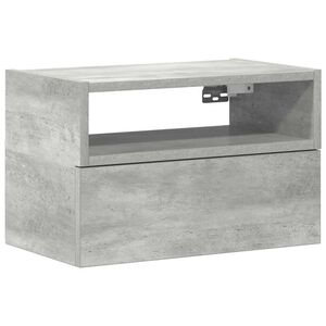 vidaXL betonsz&uuml;rke falra szerelhető &eacute;jjeliszekr&eacute;ny 45 x 26 x 28,5 cm