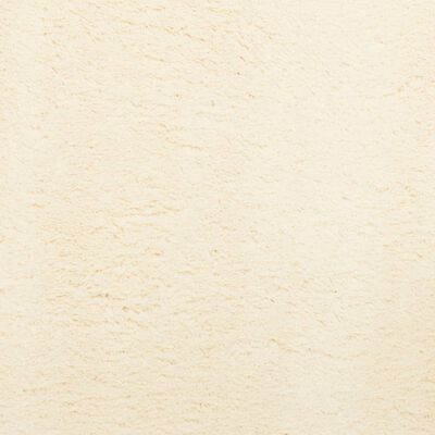 vidaXL HUARTE krémszínű rövid szálú puha és mosható szőnyeg 60x110 cm