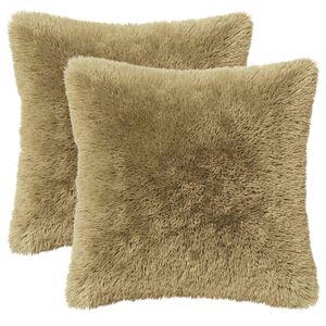 vidaXL P&aacute;rna huzat 2 pcs HEERLEN Vil&aacute;gos z&ouml;ld 30 x 30 cm PV Mikropl&uuml;ss