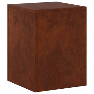 vidaXL N&ouml;v&eacute;ny&aacute;llv&aacute;ny Rozsd&aacute;s 30 x 30 x 40 cm Időj&aacute;r&aacute;s&aacute;ll&oacute; Ac&eacute;l
