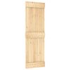 vidaXL Cs&uacute;sz&oacute; ajt&oacute; NARVIK Term&eacute;szetes &eacute;s Fekete 70 x 210 cm (213,5 cm)
