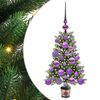 vidaXL Kar&aacute;csonyfa 150 LED-del &aacute;llv&aacute;nnyal Z&ouml;ld 65 cm PE