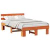 vidaXL &Aacute;gykeret fejt&aacute;ml&aacute;val Faggy&uacute; barna 135 x 190 cm T&ouml;m&ouml;r fenyőfa