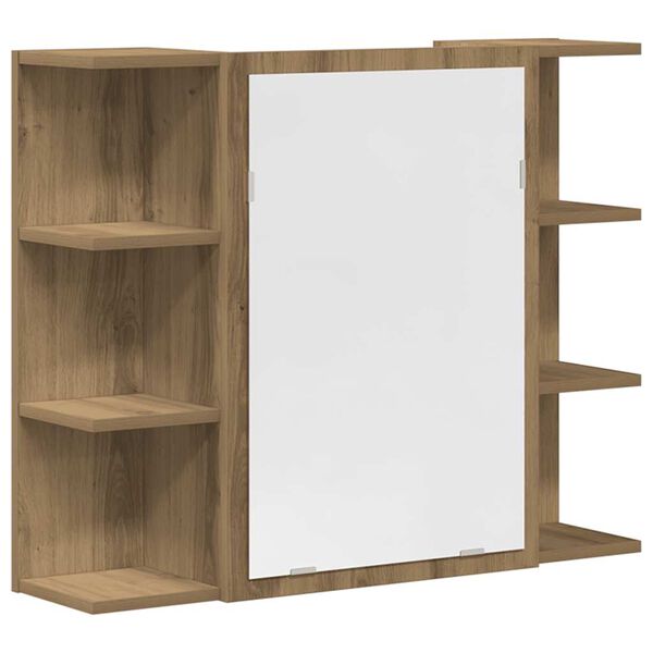 vidaXL 3 r&eacute;szes k&eacute;zműves t&ouml;lgy sz&iacute;nű szerelt fa f&uuml;rdőszobai b&uacute;torszett