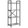 vidaXL K&ouml;nyvespolc 4 szintes 56 x 34 x 133,5 cm Szerelt Fa