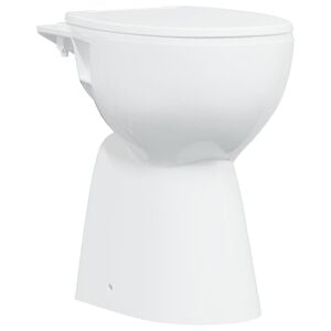 vidaXL feh&eacute;r ker&aacute;mia perem n&eacute;lk&uuml;li WC 7 cm extra magass&aacute;g Soft Close