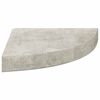 vidaXL 4 db betonsz&uuml;rke MDF fali sarokpolc 25 x 25 x 3,8 cm
