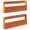 vidaXL 2 db viaszbarna t&ouml;m&ouml;r fenyőfa fali cipőtart&oacute; 59x8,5x23,5 cm