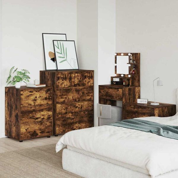 vidaXL T&aacute;rol&oacute; szekr&eacute;nyek 2 pcs F&uuml;st&ouml;lt t&ouml;lgy 80 x 48 x 105 cm Faanyag