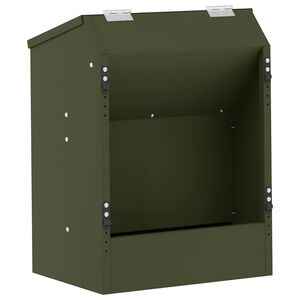 vidaXL Ny&uacute;l Etető Olajz&ouml;ld 33,5 x 25,5 x 45,5 cm 3 kg
