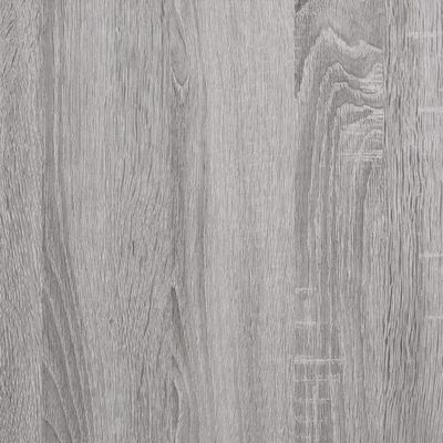 vidaXL 4 db szürke sonoma színű szerelt fa fali polc 100 x 20 x 1,5 cm