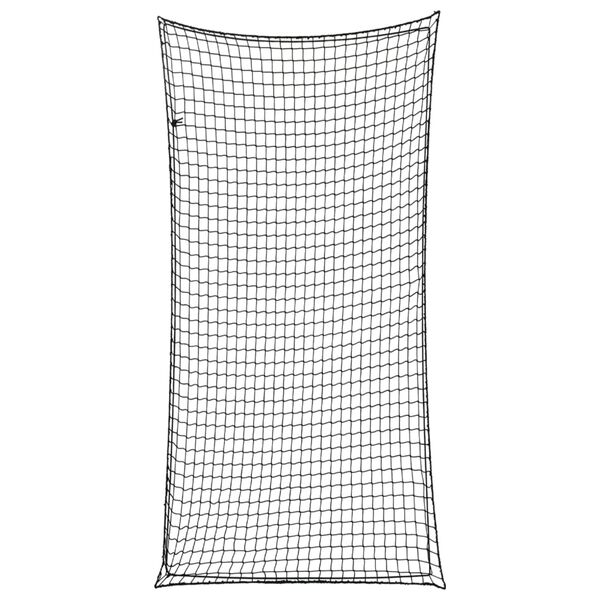 vidaXL fekete polipropilén utánfutóháló elasztikus kötéllel 7 x 3,5 m