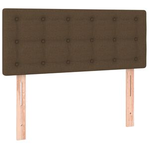 vidaXL s&ouml;t&eacute;tbarna sz&ouml;vet fejt&aacute;mla 90x5x78/88 cm