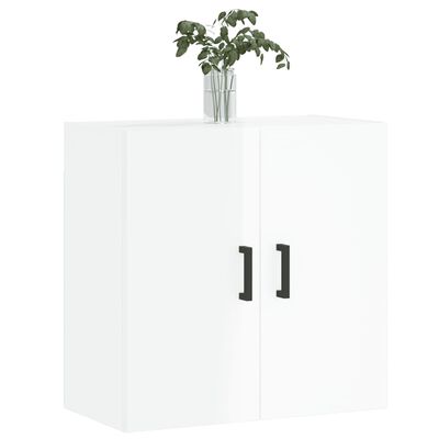 vidaXL magasfényű fehér szerelt fa faliszekrény 60x31x60 cm