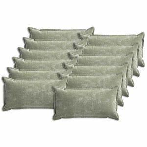 vidaXL P&aacute;rna huzat 12 pcs HOUTEN Z&ouml;ld 40 x 80 cm Chenille Sz&ouml;vet